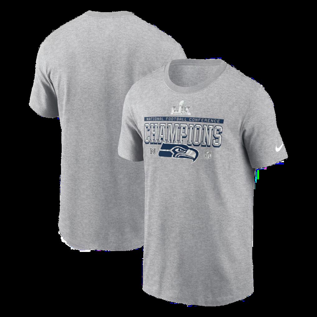 Men 2026 NFL Seattle Seahawks T-shirt grey 04->->Sports Accessory